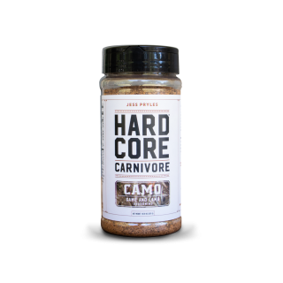 hardcore carnivore camo shaker jar